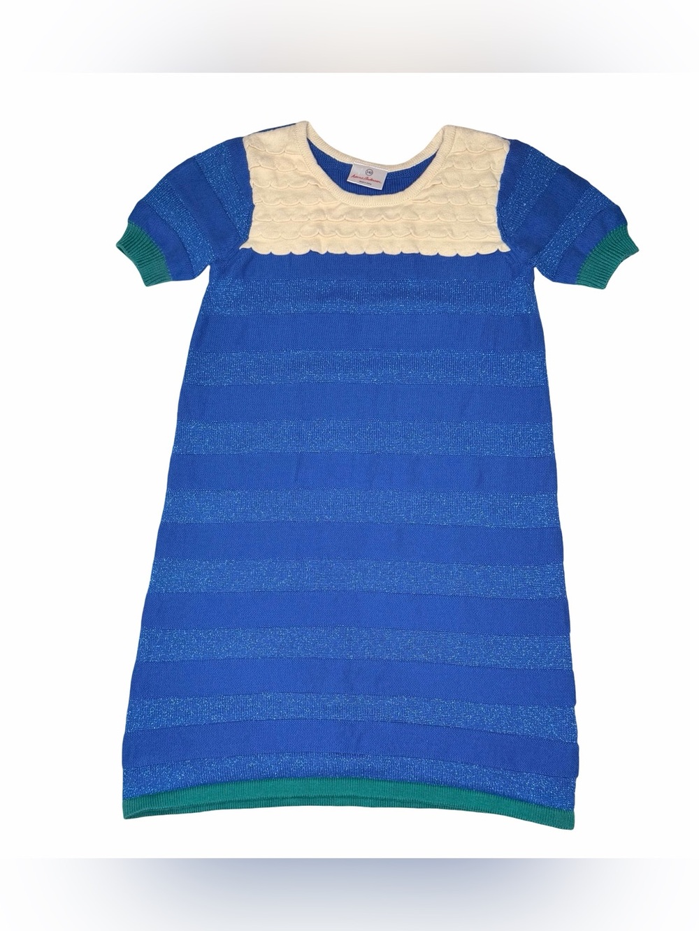 Hanna Andersson Metalic Stripe Sweater Dress